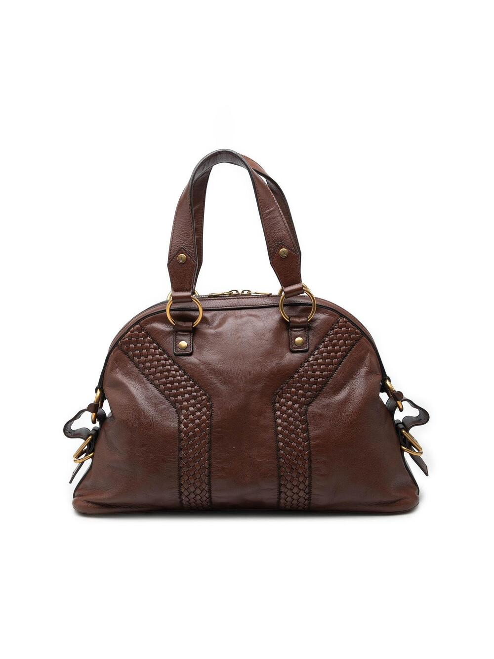 Saint Laurent Large Woven Trimmed #360496S64B